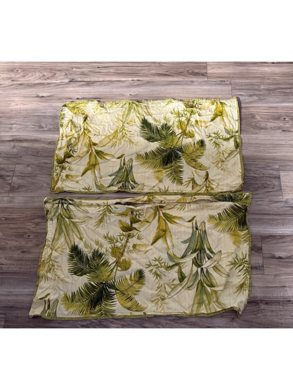 Tommy Bahama King-Size Tropical Palm Leaf Pillow Shams 100% Cotton coastal beach